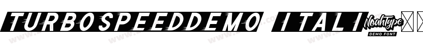 TurboSpeedDemo Itali字体转换